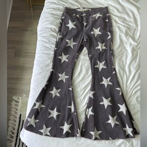 Star flare pants